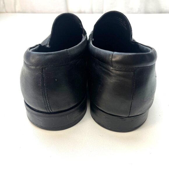 Gordon Rush Cole Leather Loafers Slip On Men's Size 12 Black Color Career - Picture 5 of 11
